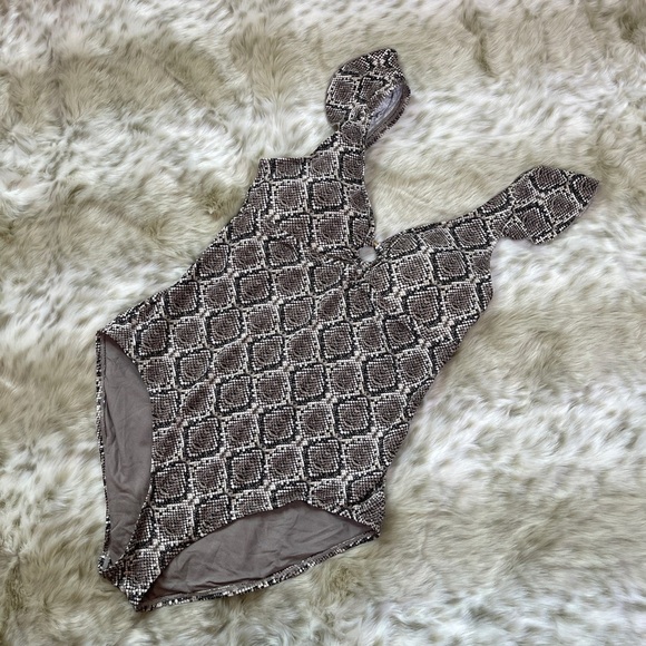 Tommy Bahama Snake Print One Piece Swimsuit - Picture 5 of 7